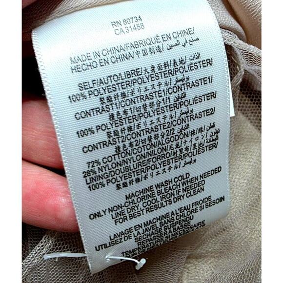 BCBGENERATION NATURAL POLYESTER TUTU VDN6P752/DC1111 DRESS SIZE 0 - Picture 3 of 16